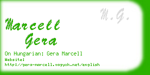 marcell gera business card